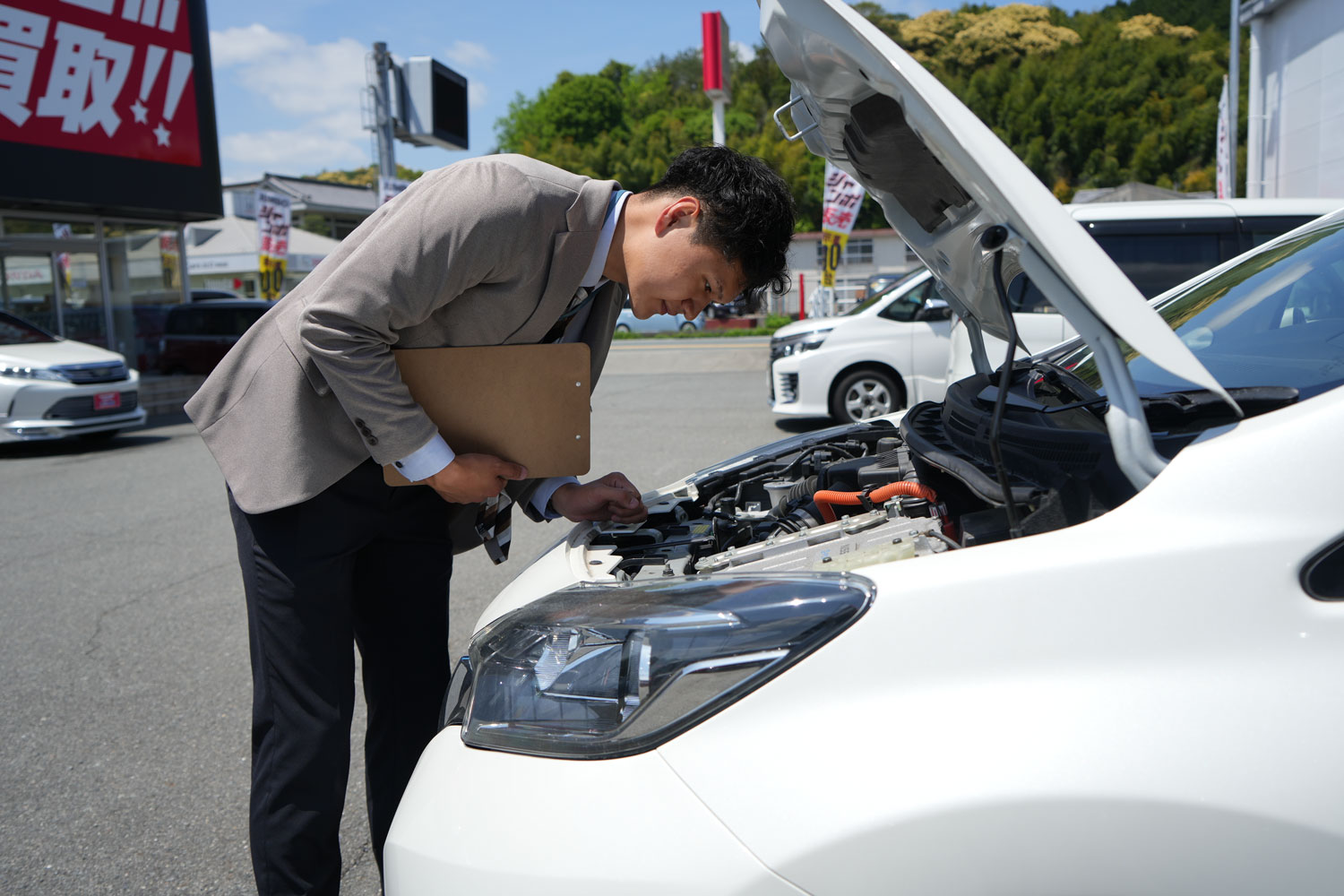 商品車仕上げの写真