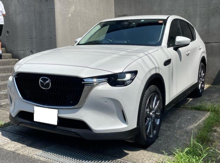 R5年式　CX-60　25S_Lパッケージ　4WD　純正10.25インチナビ　全方位モニター　ビルトインETC　ドライブレコーダー　ホワイトレザーシート　【29,500㎞】100461