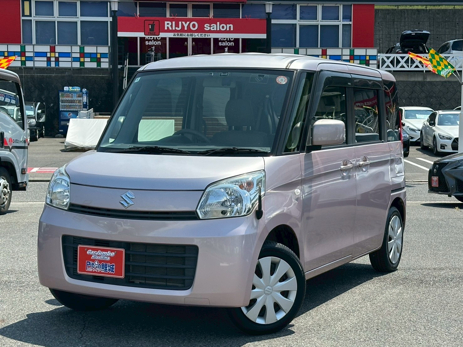 H２６年式　スズキスペーシア　X　CVT　660CC　NO：192755※社外ナビ・バックモニター・ETC・ドライブレコーダー・オートスライドドア・ISOFIX・電格ミラー・リアサンシェード・アイドリングストップ【246】