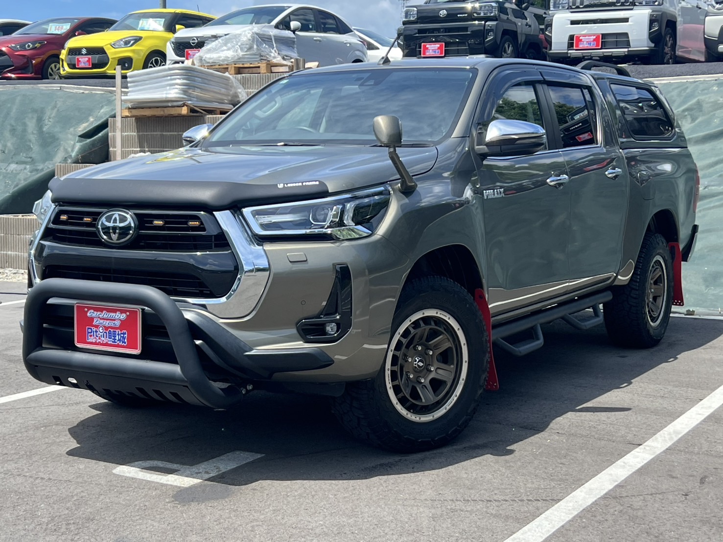 R5年式　ハイラックストラック4D　Z　パートタイム４WD　ディーゼルターボ　社外10インチナビ　社外キャノピー付き　社外アルミ（純正あり）　グリルガード　グリルマーカー　フルセグTV　バックカメラ　LEDヘッドライト　ETC　【20,820㎞】　25-1720