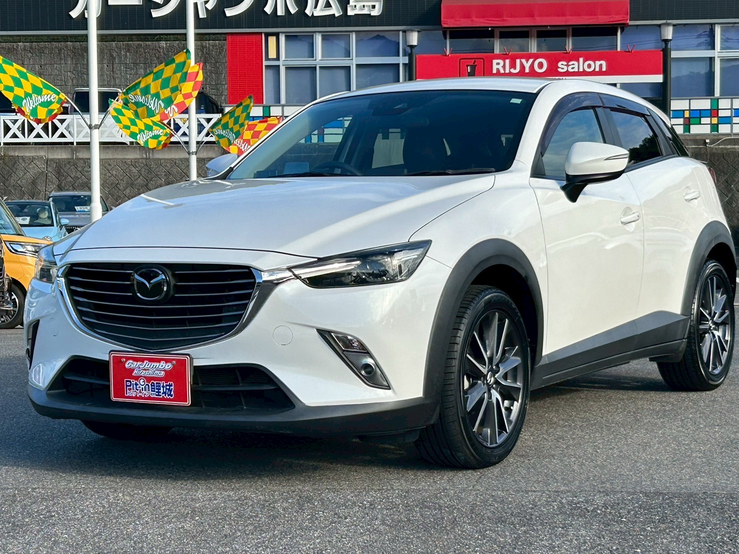 H30年　マツダ　CX-3　純正ナビ　バックカメラ　Bluetoothオーディオ　テレビ　ETC　コーナーセンサー　ヘッドアップディスプレイ　クルーズコントロール　LEDヘッドライト　LEDフォグライト　電動格納ドアミラー　オートエアコン【249】【104358】