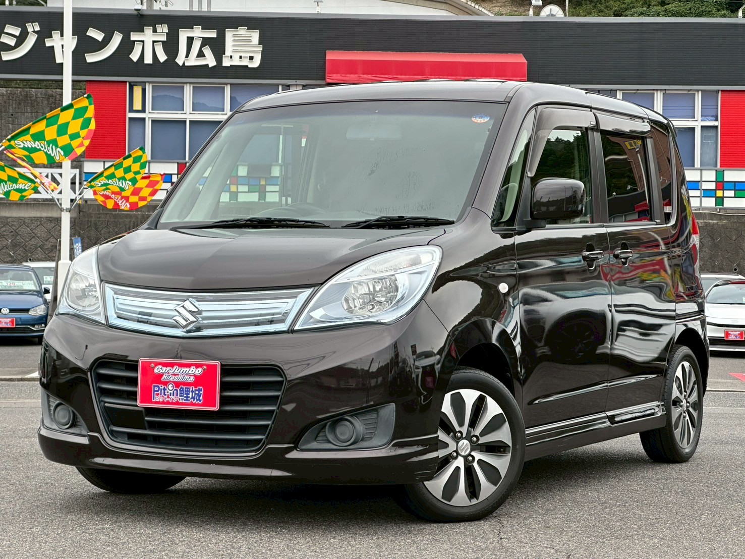 H２６年式　スズキソリオ　X-DIGS　CVT　1200CC　NO：520009　※オートスライドドア・オートエアコン・キーレスプッシュスタート・スマートキー・社外ナビ・バックモニター・電格ミラー・プライバシーガラス・ETC・ISOFIX・サイドエアバッグ・デュアルエアバッグ・ABS・LEDヘッドライト【246】
