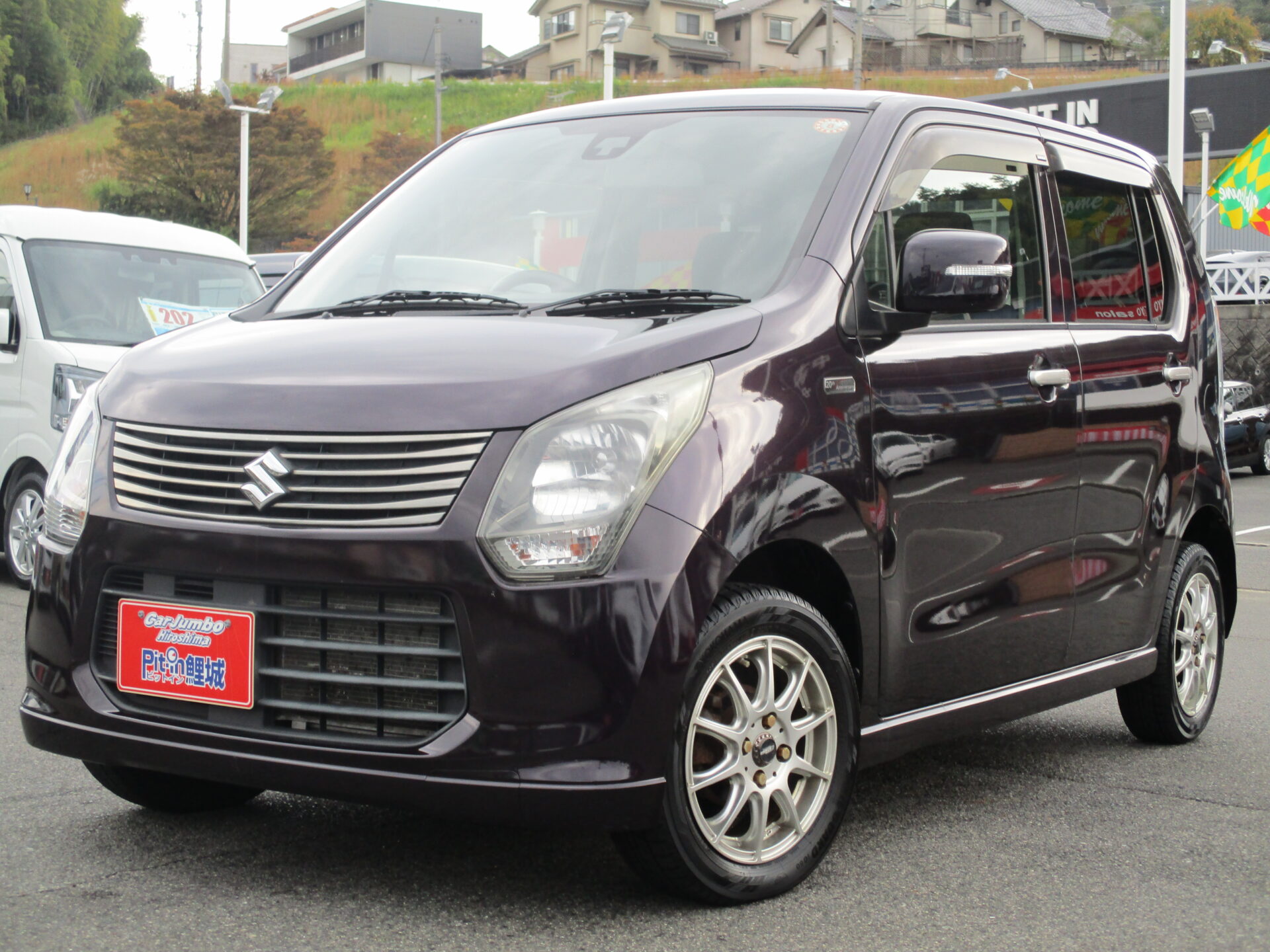 H26y スズキ ワゴンR 20周年記念車 純正ナビ レーダーブレーキ シートヒーター 社外14AW ETC Pスタート【188】281517