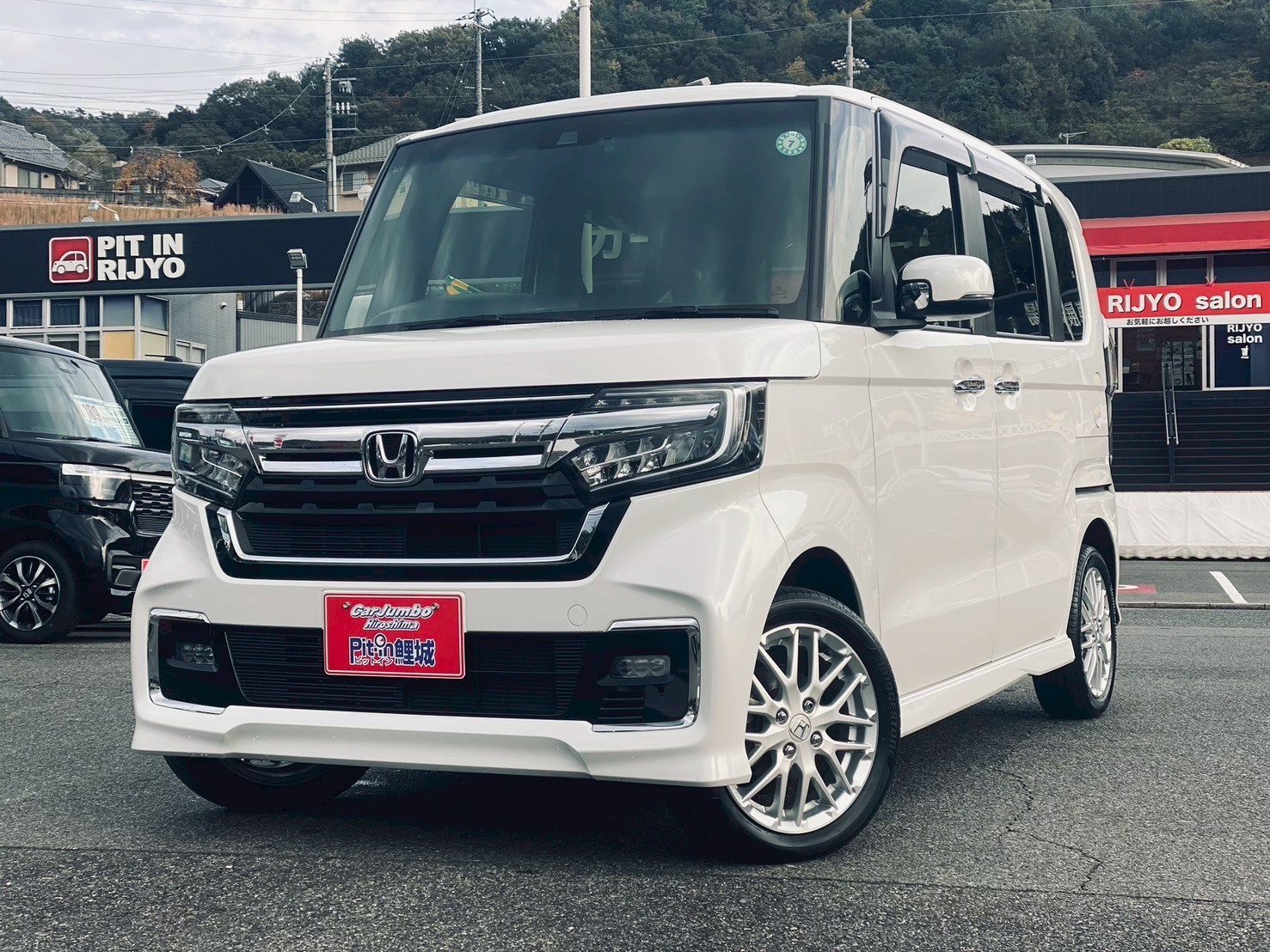 R3年式 ホンダ N-BOXカスタム Lターボ 純正ナビ/純正マット+ラバーマット/バックカメラ/ETC/4WDターボ/スペアキー/フルセグTV/純正ドラレコ/両側電動スライドドア/コーナーセンサー/アダプティブクルーズコントロール【234】【2203420】