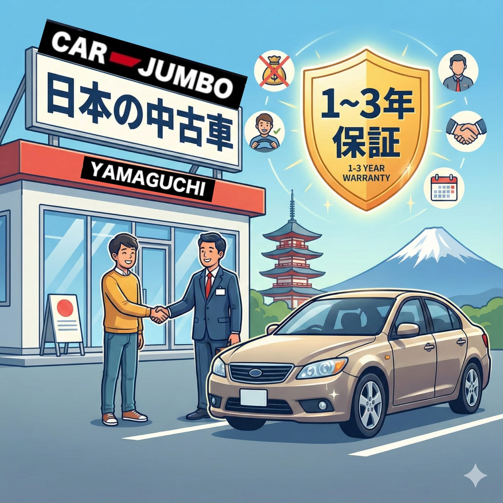 中古車購入で「1～3年保証」が重要な理由 Why a 1–3 Year Warranty Is Essential When Buying a Used Car in Japan