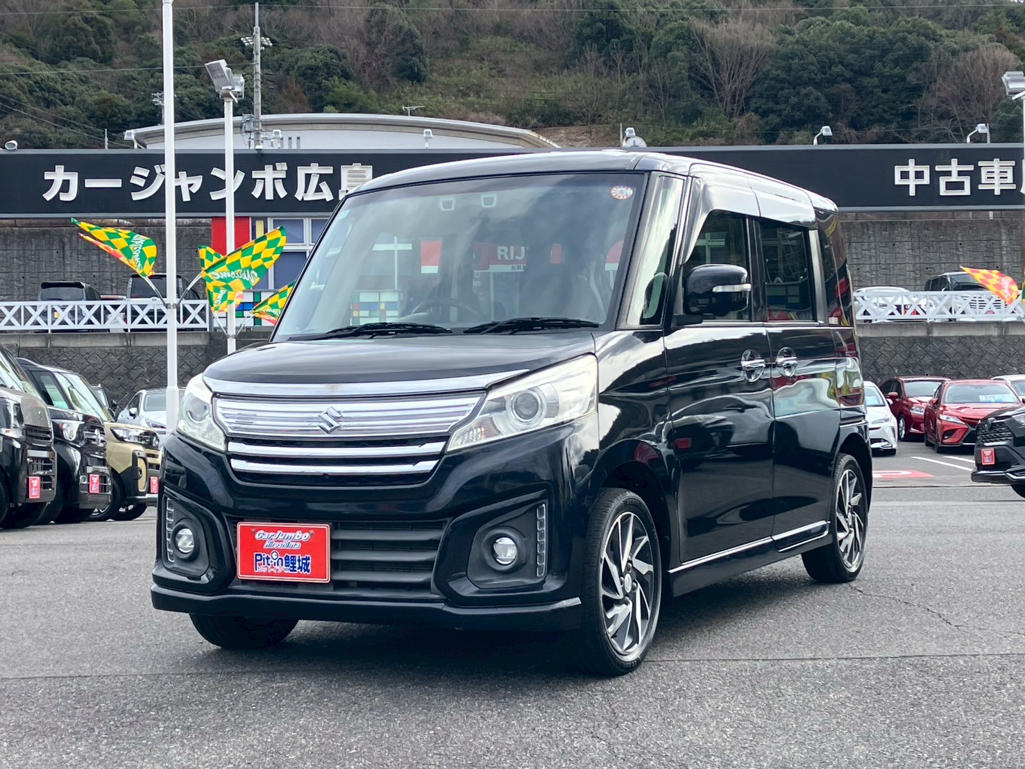 H28年式 スペーシアカスタム XS 660CC デュアルカメラブレーキサポート 純正ナビ 全方位モニター フルセグ DVD Bluetooth スマートキー プッシュスタート 両側パワースライドドア 純正アルミホイール シートヒーター アイドリングストップ 【600593】 235