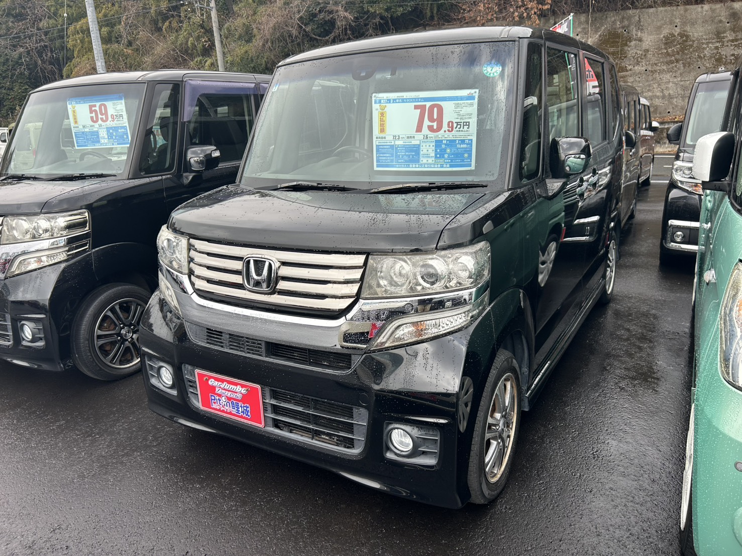 H27年式 ホンダ N-BOXカスタム SSパッケージ 社外ナビ 両側電動スライドドア スマートキープッシュスタート 【73,000㎞】25-0700