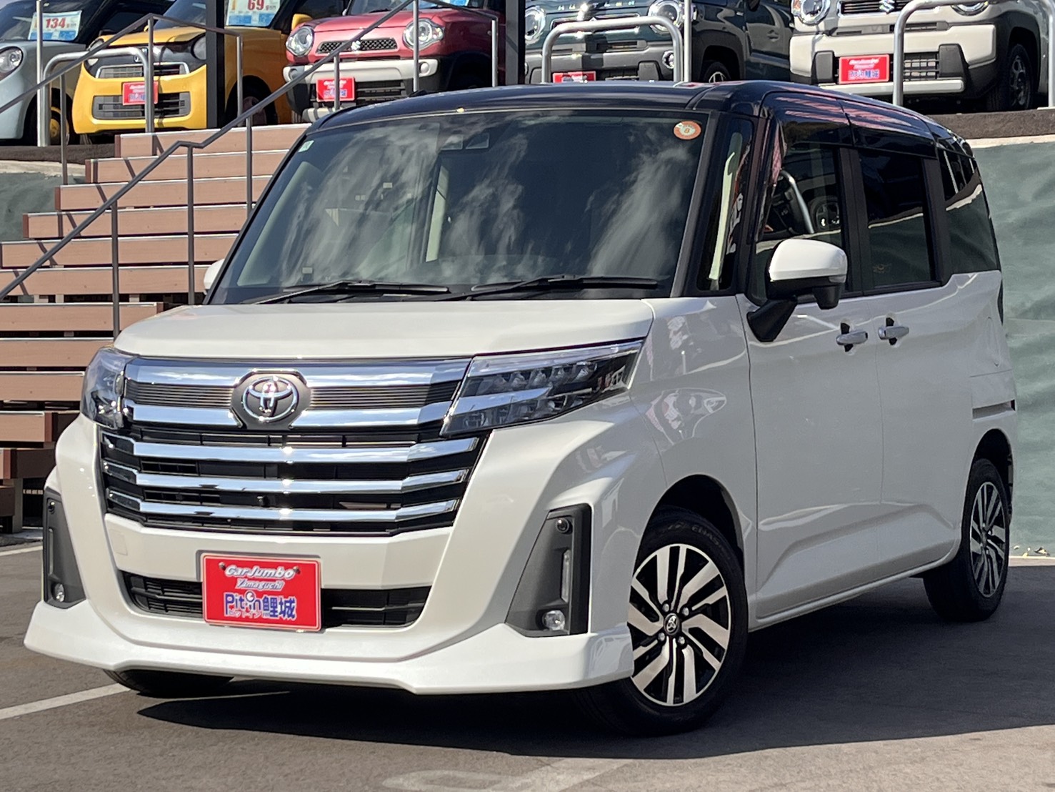 R6年式　トヨタ　ルーミーカスタム　カスタムG　純正9インチディスプレイオーディオ　全方位カメラ　ワンオーナー　両側電動スライドドア　LEDヘッドライト　ビルトインETC　クルーズコントロール　【14,700㎞】　25-2682　※環境性能割18,000円