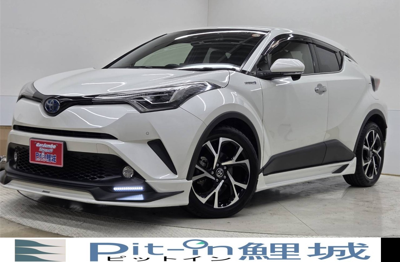 H３０年式　C-HR　ハイブリッド　１.８G　ＬＥＤエディション　純正９インチナビ　フルセグＴＶ　バックカメラ　ＥＴＣ２．０　ドラレコ　ＴＲＤエアロ　純正１８インチＡＷ　ＢＳＭ　ハーフレザーシート　禁煙車　【2125138】「28」