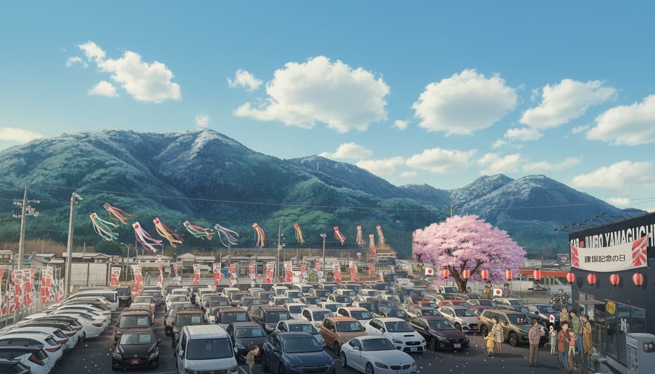 建国記念の日はカージャンボ山口へ！夢の一台に出会う祝日