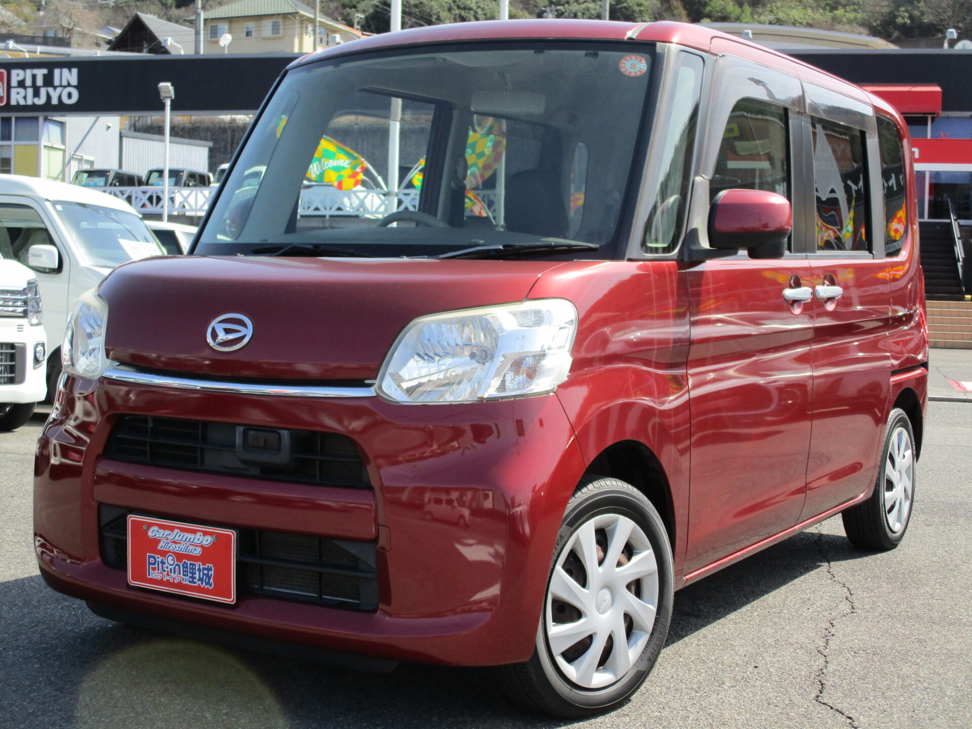 H２６y　ダイハツ　タント　X　SA　スマートアシスト　左Ｐスライドドア　Ｐスタート　ＥＴＣ　黒シートカバー【188】0057119