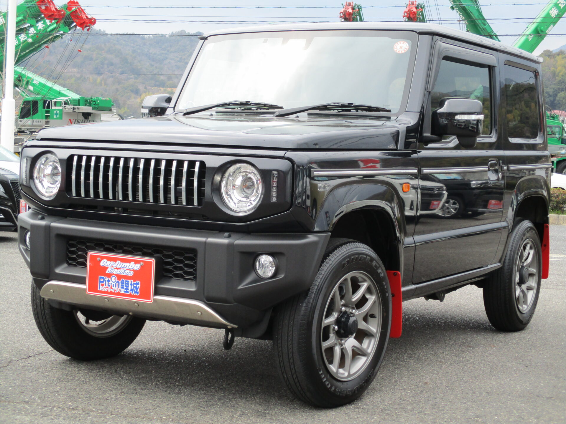 R6y スズキ ジムニー XC 社外CDデッキ 背面タイヤ 純正16AW マッドフラップ 4WD 社外フロントグリル レーダーブレーキ クルーズコントロール ETC【188】327879