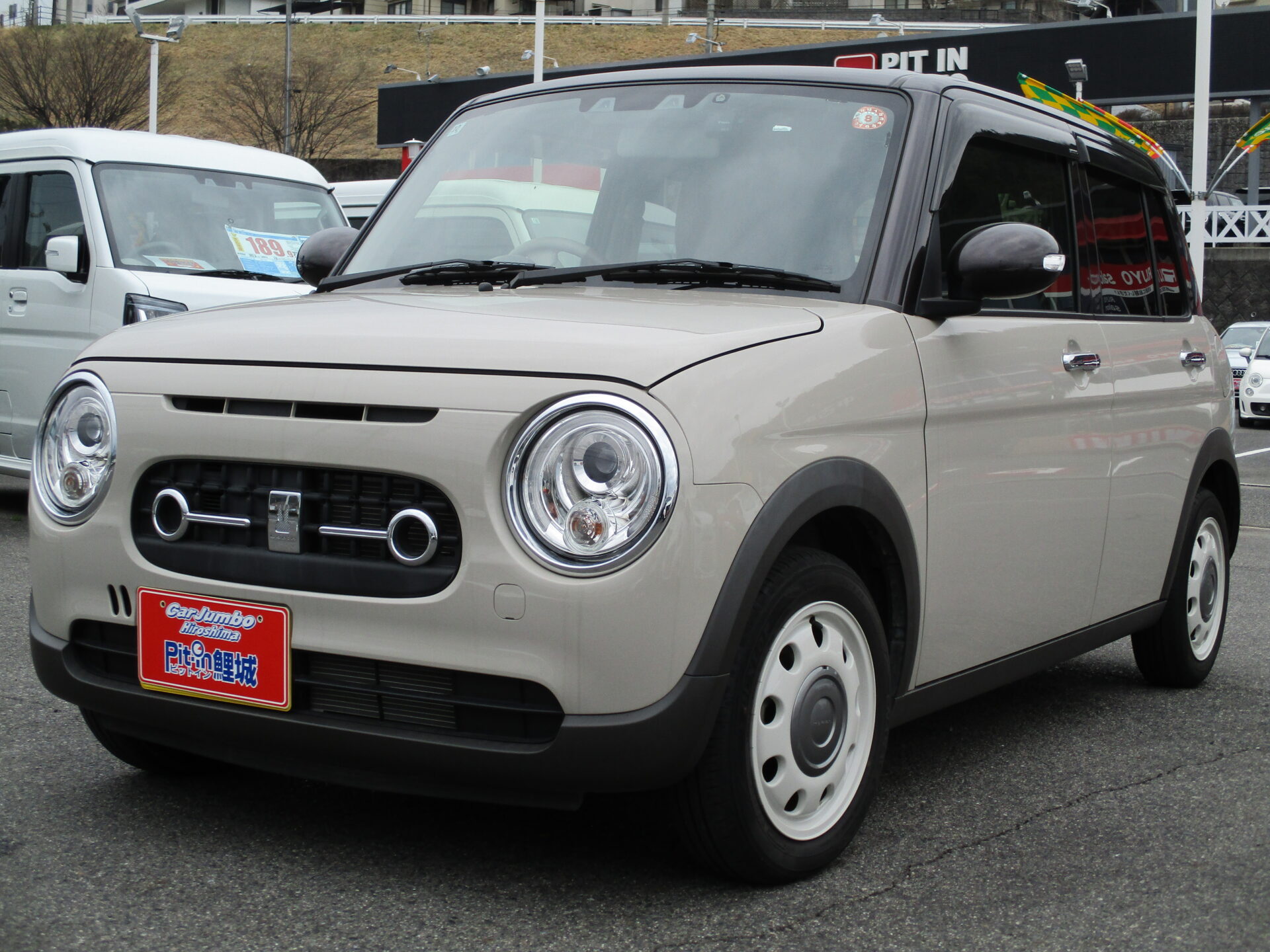 R4y スズキ アルトラパンLC X 社外ナビフルセグ ドラレコ前後 レーダーブレーキ クリアランスソナー ハーフレザーシート 両席シートヒーター 純正14AW LEDライト【188】411121