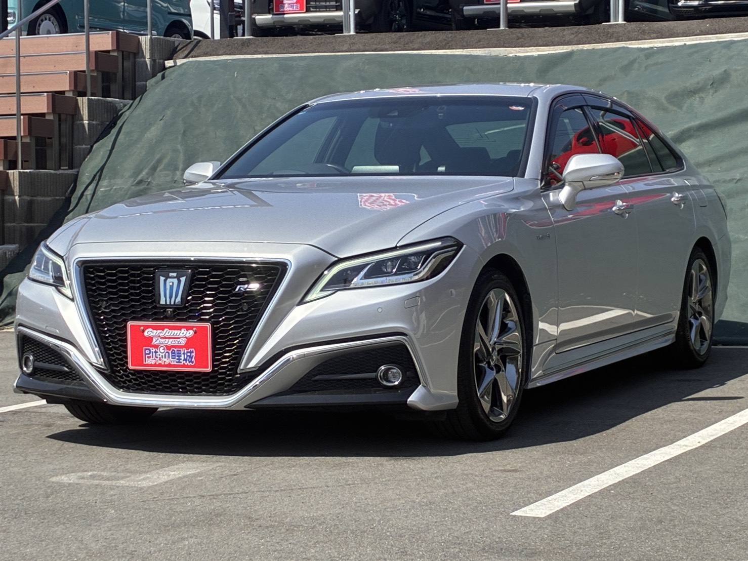 H30年式　トヨタ　クラウンHV　RSアドバンスハイブリッド　純正ナビ　パノラマモニター＆バックモニター　フルセグTV　ハーフレザー　パワーシート　シートヒーター　ETC　ヘッドアップディスプレイ　【47,000㎞】　26-0553