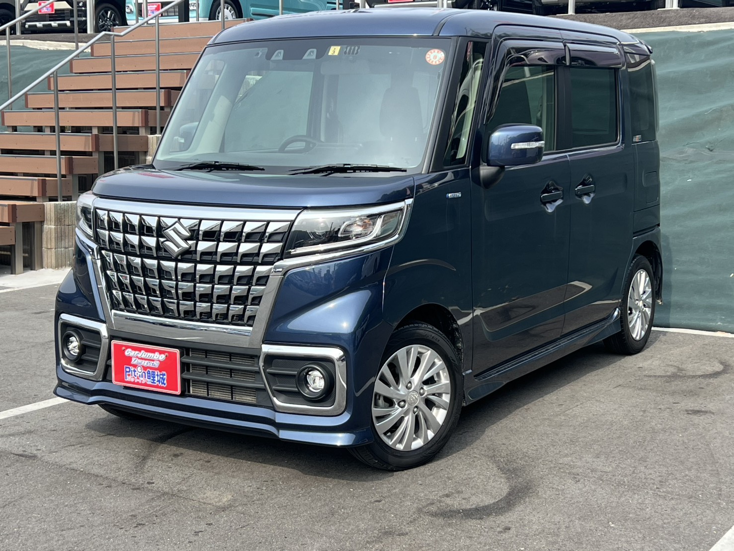 R5年式 スズキ スペーシアカスタム ハイブリッドGS セーフティサポート レーダークルーズコントロール 社外ナビ Bluetooth フルセグTV バックカメラ ETC 左側パワースライドドア 【51,700km】 26-0617