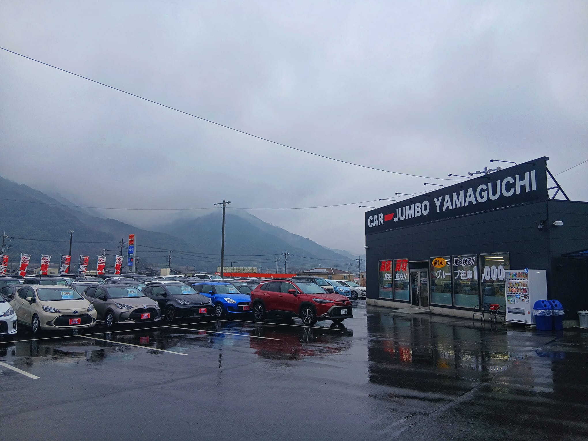 雨が告げる春の足音。カー・ジャンボ山口で心温まる一台を🌸