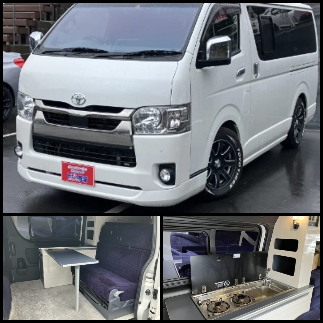 桜と楽しむ車中泊！ハイエース ダークプライムⅡ キャンピング仕様が登場🌸