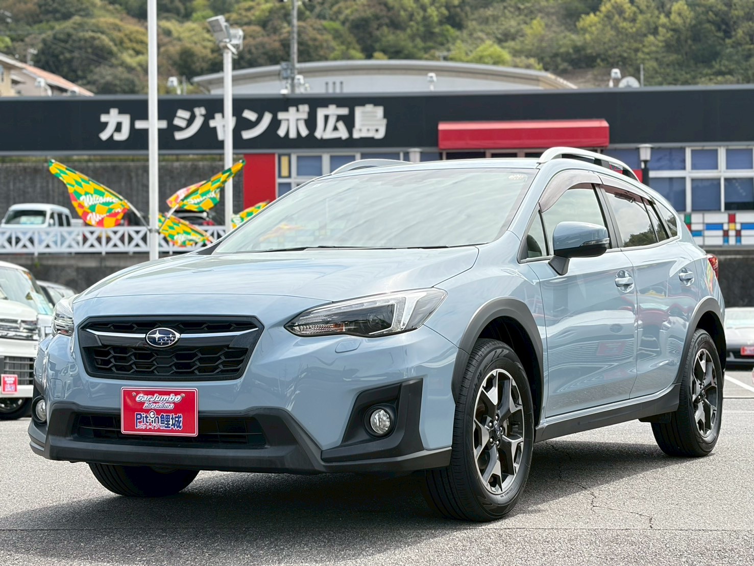 H29　スバル　XV　2.0ⅰ-Lアイサイト　電動格納ドアミラー　純正ナビ　バックカメラ　フルセグテレビ　Bluetooth　純正17インチアルミホイール　パドルシフト　衝突軽減装置　横滑り防止装置　ルーフレール　クルーズコントロール　バックフォグ　ETC【249】【054148】