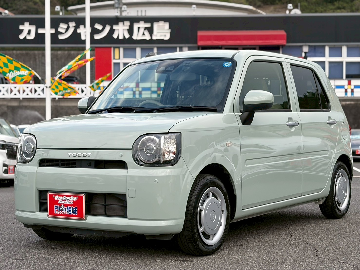 H30　ダイハツ　ミラトコット　電動格納ドアミラー　純正ナビ　全方位カメラ　Bluetooth　フルセグテレビ　前ドライブレコーダー　コーナーセンサー　衝突軽減装置　横滑り防止装置　純正14インチスチールホイール　LEDヘッドライト　スマートキー【249】【0018318】