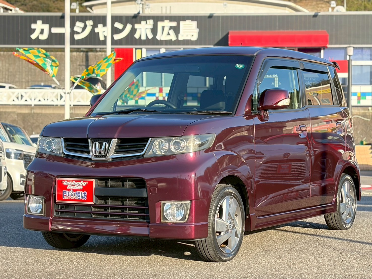 H21　ホンダ　ゼストスパーク　W　社外オーディオ　CD再生　電動格納ドアミラー　スマートキー　純正14インチアルミホイール　HIDヘッドライト　フォグライト　ETC　オートエアコンベンチシート　ISOFIX対応　プライバシーガラス【249】【1218142】