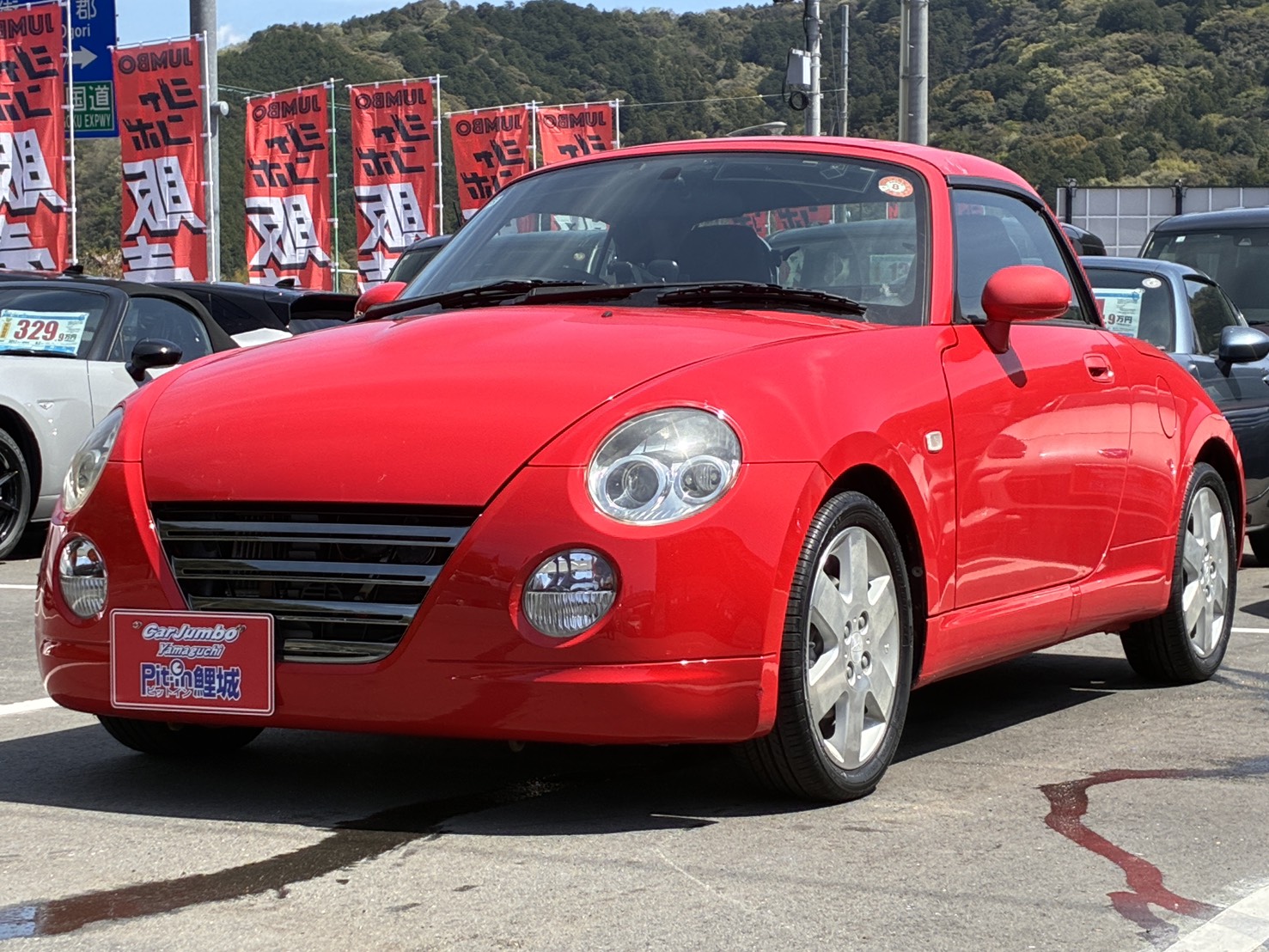H16年式　ダイハツ　コペン　アクティブトップ　🍓期間限定車🍓　社外7インチナビ　純正15インチアルミホイール　ETC　【116,000㎞】0021773