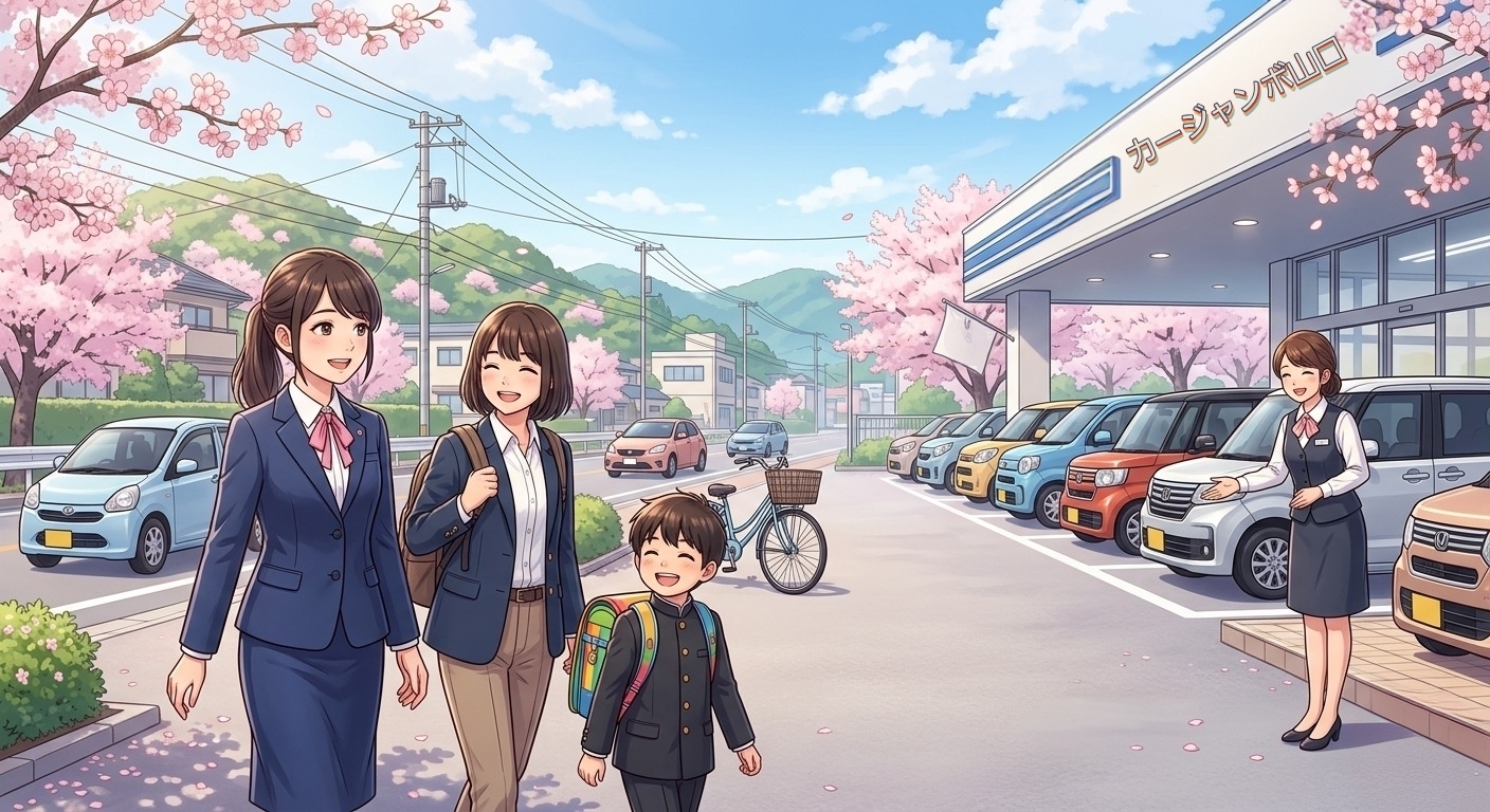 山口県 入学 入社 車選びならカージャンボ山口がおすすめ！🌸