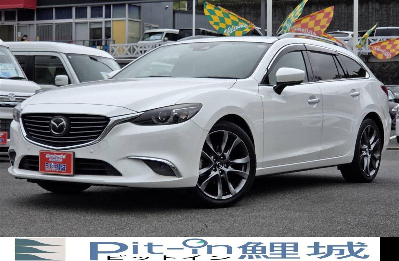 H29年式 マツダ アテンザワゴン 25S Lパッケージ 純正ナビ フルセグTV BOSEスピーカー クルーズコントロール 本革パワーシート シートヒーター ETC バックカメラ ETC BSM 純正19インチAW ドラレコ【300664】「28」