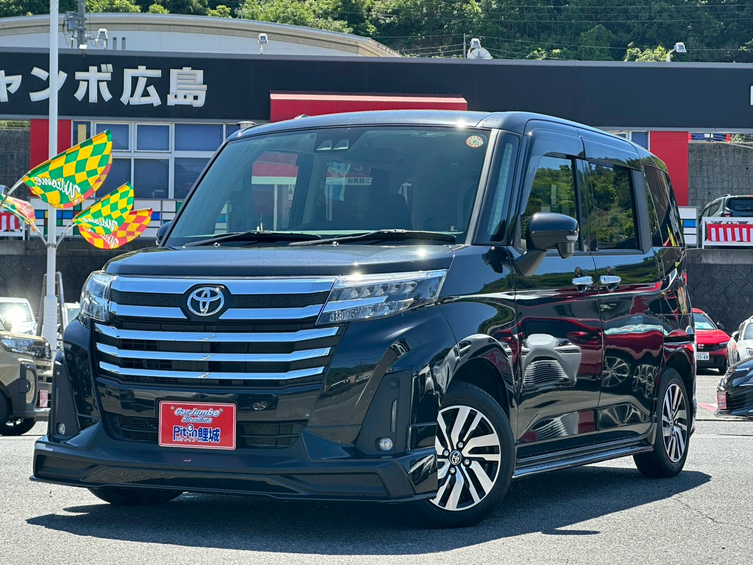 R４年式　トヨタ　ルーミー　カスタムG　1000CC　CVT　※両側電動スライドドア・LEDヘッドライト・LEDフォグライト・純正GRエアロ・純正アルミ・純正ディスプレイオーディオ・バックモニター・Bluetooth・フルセグTV・電格ミラー・プライバシーガラス・シートリフター・ISOFIX・ビルトインETC・シートヒーター・